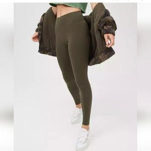 NWOT Offline by Aerie OG olive green high waisted legging